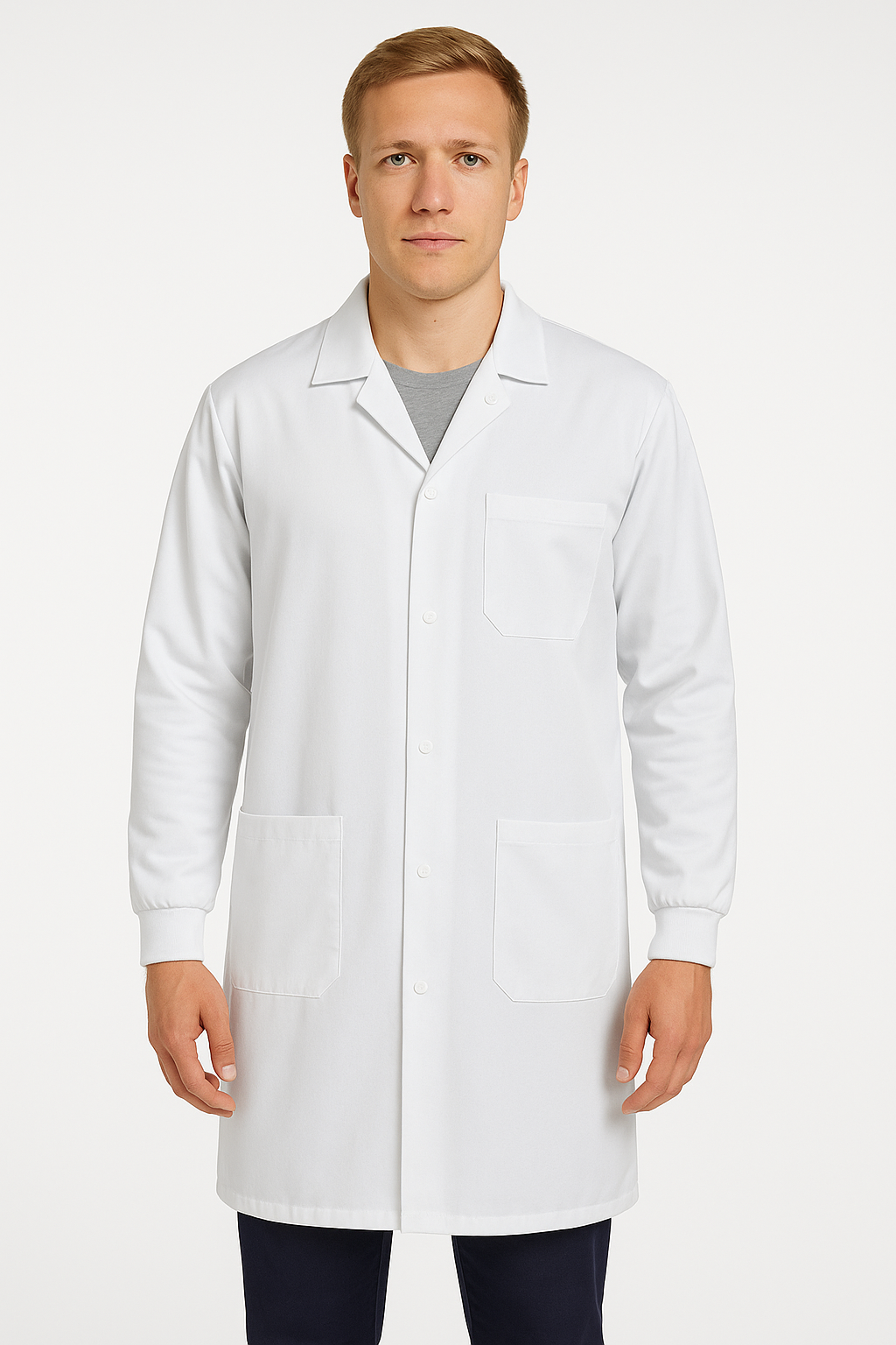 ASTOY-2587 ESD Antistatik Temizoda Önlüğü Düz Yakalı